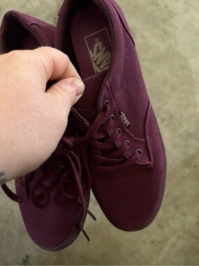 Vans Plum Canvas Low-Top Sneakers